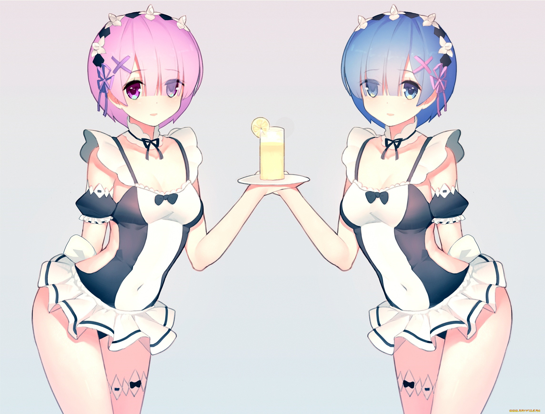 , re,  zero kara hajimeru isekai seikatsu, rem, ram